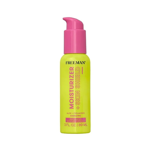 Freeman Moisturizer + Skin Shield, Lightweight Moisturizer, Infused With Aloe Vera & Ceramides To Protect Skin, Soothes & ...