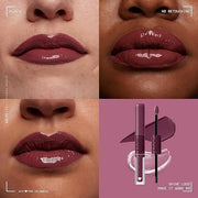 NYX PROFESSIONAL MAKEUP Shine Loud, Long-Lasting Liquid Lipstick with Clear Lip Gloss - Make It Work (Cool-Toned Plum) - P...