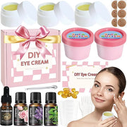 Natural Eye Cream- 26Pcs DIY Eye Cream Making Kit, Under Eye Cream for Wrinkles and Bags Skin Care Treatment with Vitamin ...