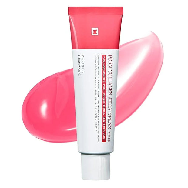 PDRN Collagen Jelly Cream, 5,000ppm Salmon DNA PDRN, Niacinamide, Hydrolyzed Collagen, Glow, Hydrating, Firming, Uneven Sk...