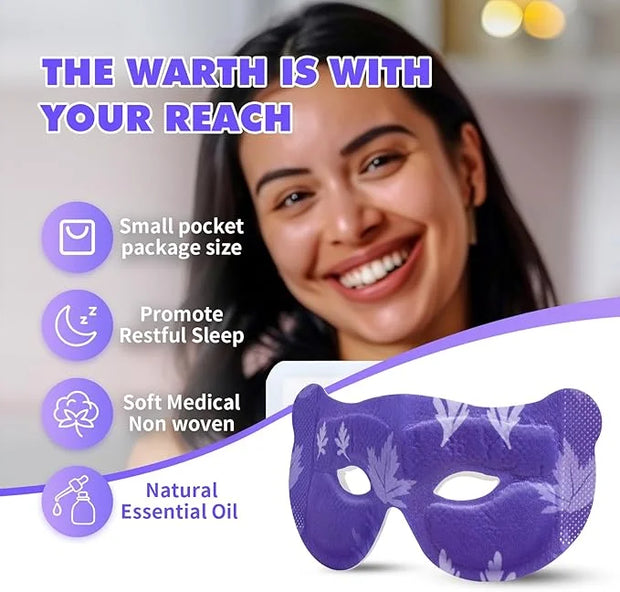 18 Packs Steam Eye Mask for Dry Eyes Eye Self Heating Mask Disposable SPA Warm Eye Compress Sleep Mask Womens Gifts for Ch...