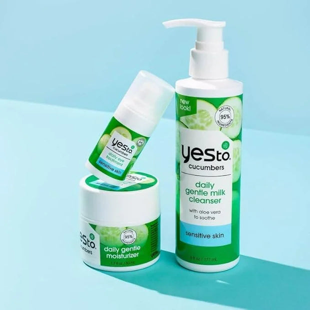 Yes To Cucumbers Sooth And Calming Daily Gentle Moisturizer For Sensitive Skin With Aloe And Sweet Almond Oil, 1.7 Fl Oz -...
