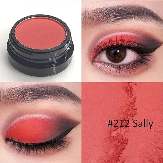 Erinde Single Red Matte Eyeshadow Palette, High Pigmented Eye Shadow Powder, Long Lasting, Ultra-Blendable, Intense Color ...