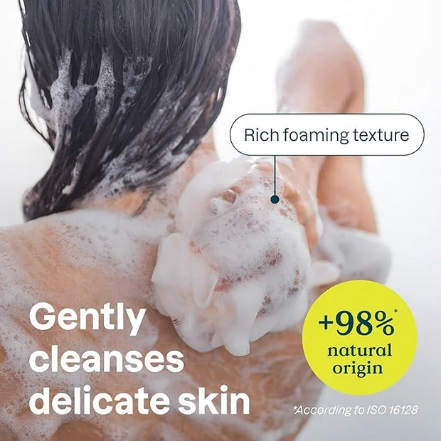 ATTITUDE Body Wash for Sensitive Skin, EWG Verified Shower Gel, Soothing Oat, Dermatologically Tested, Plant and Mineral-B...