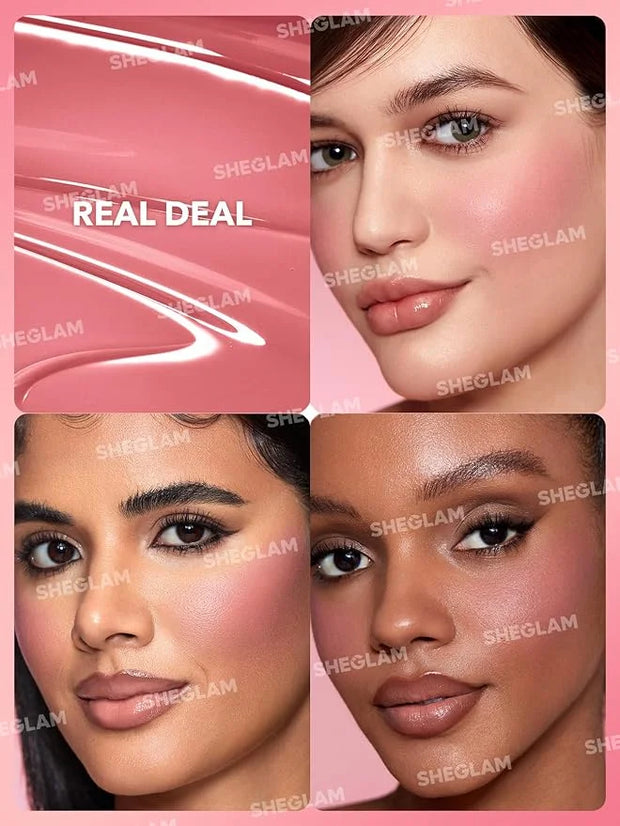 SHEGLAM Color Bloom Liquid Blush Makeup for Cheeks Matte Finish -Real Deal - Product Image