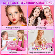 JCOOS Lip Gloss Making Kit, Lip Gloss Set for Teens Kids Tweens Girls Woman Lip Kit Fun DIY Lipgloss Making Kit, Make Your...