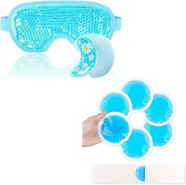 NEWGO Bundle of Cooling Eye Mask Gel and Small Ice Packs - Product Image