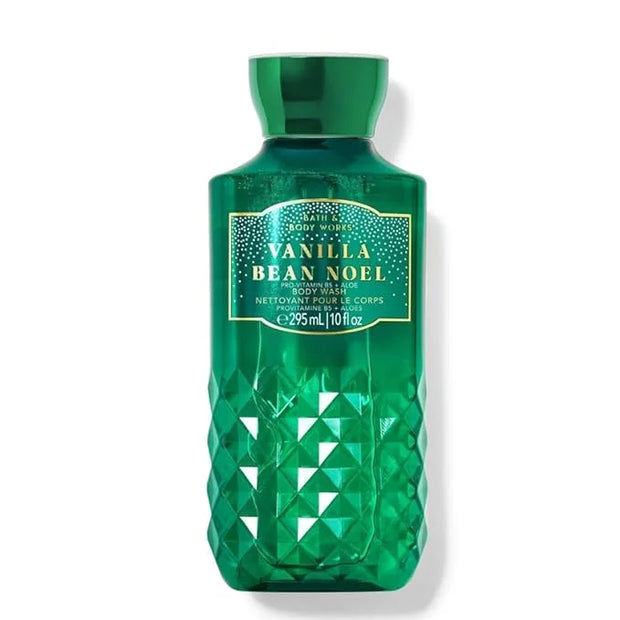 Bath & Body Works Body Care - Full Size Shower Gel Aloe + Vitamin E - 10 fl oz - Vanilla Bean Noel (Packaging Varies) - Pr...