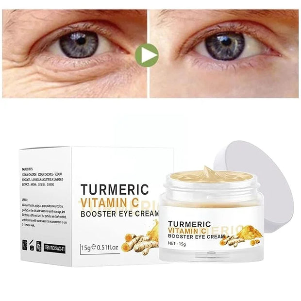2PCS Turmeric Vitamin C Eye Cream for Wrinkle Dark Circles Under Eye Treatment Women Firm Hydrating brightening Correcting...