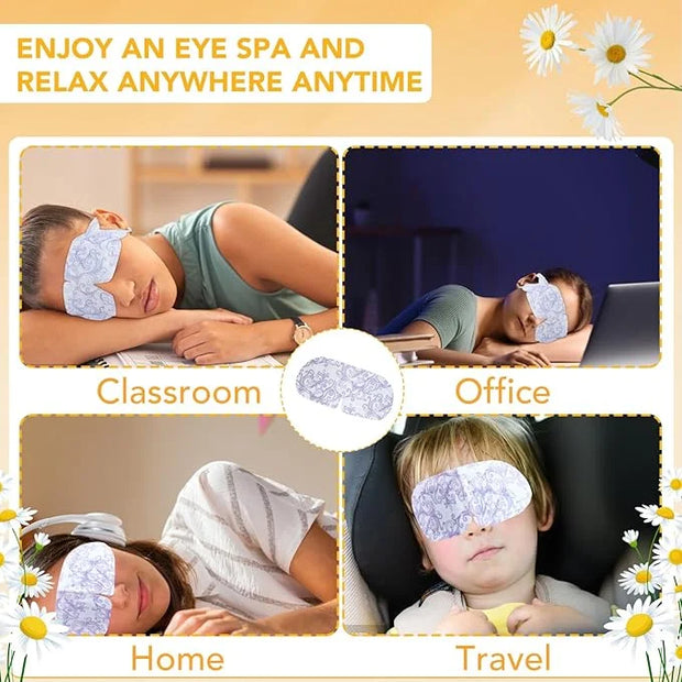 XPCARE Steam Eye Masks for Dry Eyes, Self Heated Steam Warm Eye Mask, Disposable Heated Eye Mask for Dark Circles, Puffy E...