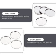 20pcs Metal Makeup Eyeshadow Jars Pan Palettes Tin