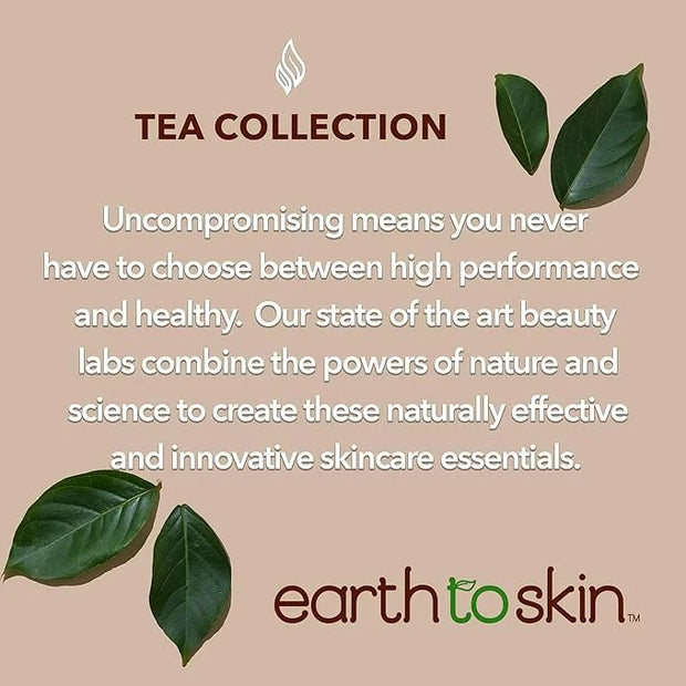 Earth To Skin Tea Time Chamomile Eye Cream – Hydrating & Soothing Eye Treatment with Vitamin E, Vitamin C & Jojoba Oil – 0...