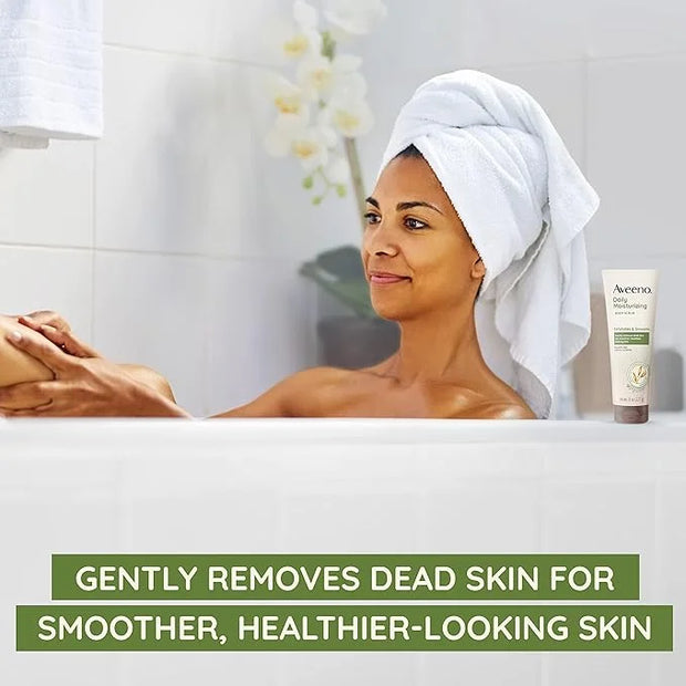 Aveeno Daily Moisturizing Body Scrub, Exfoliating Body Wash for Smoother, Healthier Looking Skin, Soothing Prebiotic Oat F...