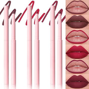 evpct 3Pcs Retractable Lip Liner Pencils Set Pack for Shaping & Sculpting Lips, Dark Mauve Maroon Purple Plum Ruby Red Cre...