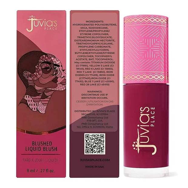 Juvia's Place Blushed Liquid Blush SweetBerries - Dewy Tint Cheeks Makeup Glow Pigment Effortless Beauty Long Lasting Cosm...
