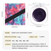 Monochrome Matte Eye Shadow Makeup Palette, Highly Pigmented Dark Purple Eyeshadow Palette, Shimmer Pressed Powder Eyeshad...