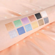 evpct 12Pcs Capsule Cream Eye Shadow Brightener Sticks Set for Eyes, Pearl White Smokey Black Gray Khaki Royal Blue Violet...
