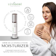 Crème De La Centella Moisturizer – Hydrating & Repairing Centella Soothing Cream with Aloe, Shea Butter & Green Tea, Thick...
