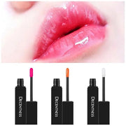 Lip Gloss Oil Set,3 Colors Hydrating Lip Oil,Long lasting Non-sticky,Nourishing Tinted Lip Plumper Gloss (Transparent, Bri...