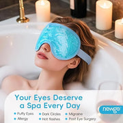 NEWGO Cooling Eye Mask for Puffy Eyes, Cold Eye Mask Eye Ice Pack for After Eyes Surgery, Tension Stress Relief, Itchy Eye...