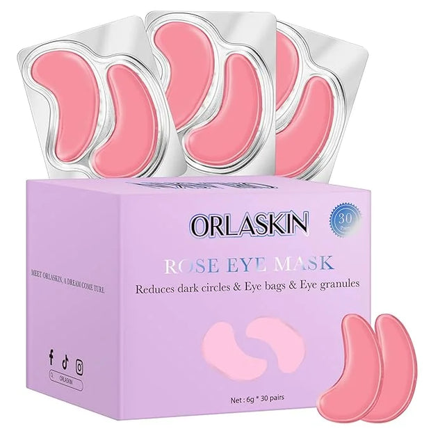 Under Eye Patches,30 Pairs Eye Mask Skin care for Dark Circles, Puffy Eyes, Under eye Bags,Wrinkles,Eye Treatment Skin Car...