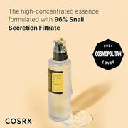 COSRX Best Seller Duo- Snail 92 Cream & Snail 96 Essence, Daily Face Gel Moisturizer and Hydrating Serum for Face with Sna...