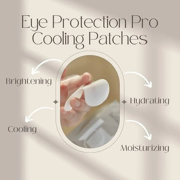 [Dark Circles & Puffy Eyes Treatment Korean Sheet Mask] Lint-Free Eye Perfection Pro Cooling Patches 20 Pack - Hydrogel Un...