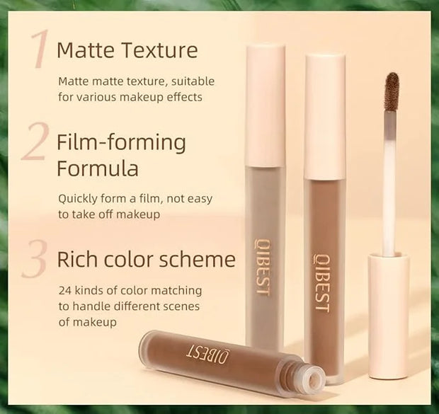 Liquid Eyeshadow Set Matte Brown Toned Eye Shadow Nude Eyeshadow Base Long Lasting(8 Color)#A - Product Image