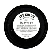 Dark Starry Night Metallic Navy Blue Grey Gray Silver Shimmer Pressed Powder Single Vegan Eyeshadow; Talc, Paraben & Cruel...