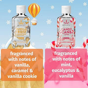 Hempz Sweet Duo Candy Cane Lane (2.25 Oz) & Vanilla Frost Mountain (2.25 Oz) Body Moisturizer Holiday Gift Set - Mini Holi...
