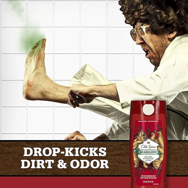Old Spice Wild Bearglove Scent Body Wash for Men, Red 16 Oz, Packaging may vary Red - Product Image