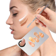 2 Sets Foundation Palette Makeup Mixing Palette Stainless