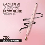 Covergirl Clean Fresh Brow Filler Pomade, 700 Black Brown, Eyebrow Pencil, Ultra-Precise Tip, Creamy Formula, Highly Pigme...