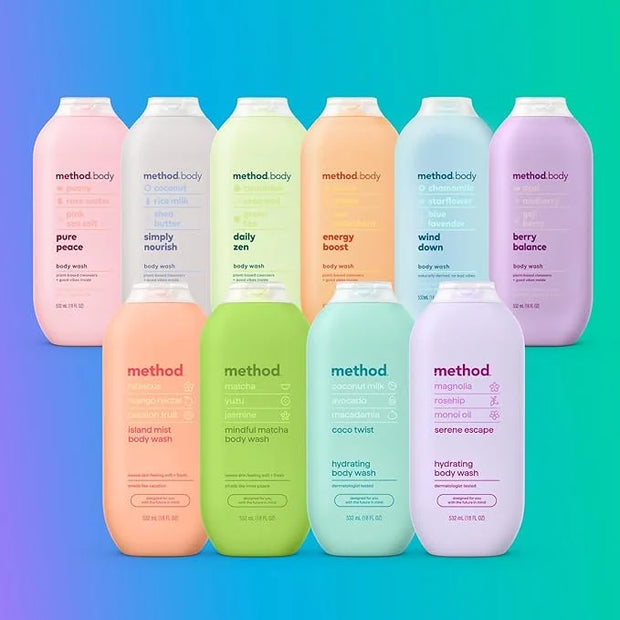 Method Body Wash, Wind Down, 18 oz, 6 pack, Packaging May Vary - Product Image