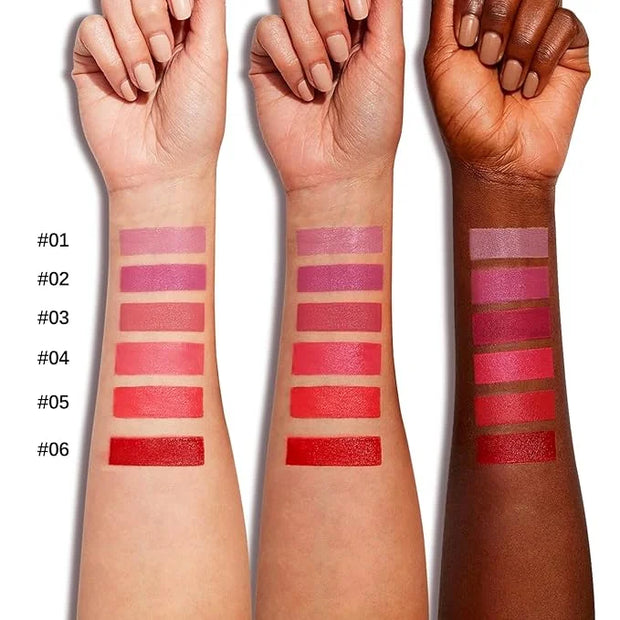 6pcs Matte Lip Gloss Set for Women,Highly Pigmented Velvet Lip Stain，Long Lasting，Waterproof Lip Makeup，Nude，Brown - Produ...