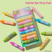 Lip Smacker Crayola Party Pack - 8 Moisturizing Lip Balms, Fun Flavors, Hydrating & Protecting, Glossy Finish - Cruelty-Fr...
