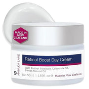 Retinol Boost Day Cream for Face and Neck with Kawakawa Leaf Extract, Calendula Oil & Sweet Almond Oil | Plant Based Formu...