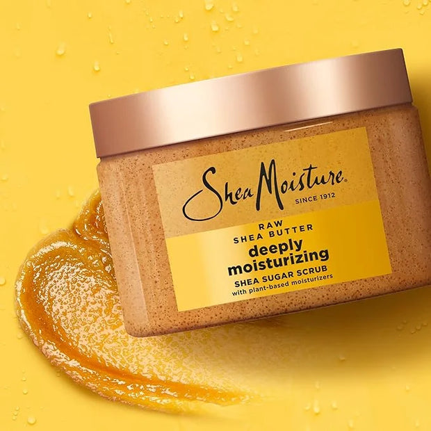 SheaMoisture Shea Sugar Body Scrub For Moisturize And Restore Dry Skin Raw Shea Butter Deeply Moisturizing Body Scrub With...