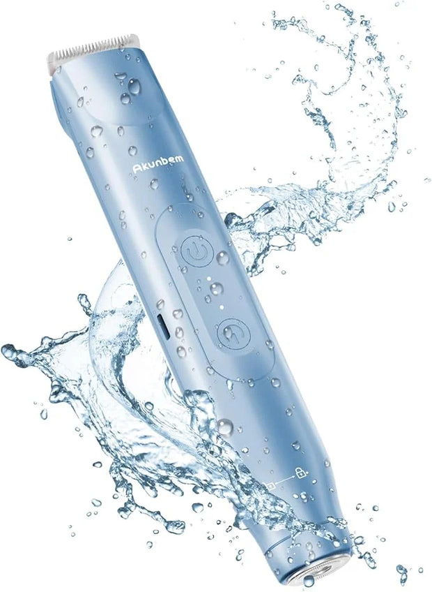 2 in 1 Women Electric Shaver Dual Head Bikini Trimmer for Women IPX7 Waterproof Wet & Dry Use Body Hair Trimmer and Facial...