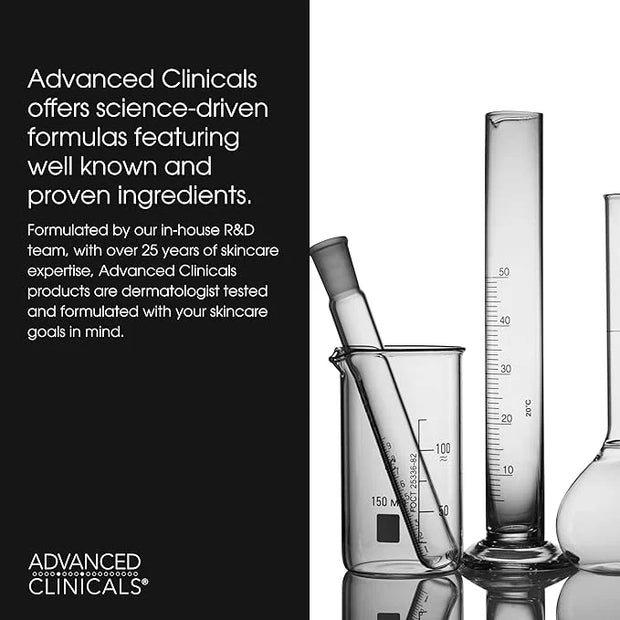 Advanced Clinicals Dark Circle Caffeine Under Eye Serum For Face With Hyaluronic Acid Moisturizer + Peptides | Brightening...