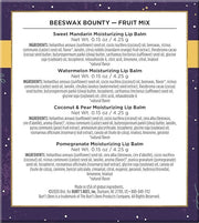 Burt’s Bees Holiday Gift, 4 Lip Balm Stocking Stuffer Products, Beeswax Fruit Set - Pomegranate, Sweet Mandarin, Coconut a...