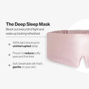 Dore & Rose Deep Sleep Mask Light Blocking, 23 Momme Mulberry Silk Eye Mask, Ultra Soft, Adjustable - Travel Sleeping Mask...