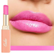 Oulac Moisturizing Shine Pink Lipstick for Women - 2 in 1 Glossy Bright Pink Tinted Lip Balm, Hydrating Winter Lipstick fo...