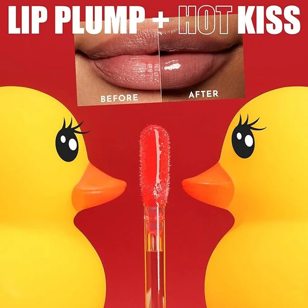Duck Lip Plumper Glow - Hydrating Fat Lip Oil Plumper Gloss & Glitter Shine Make Lips Fuller (01) - Product Image