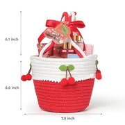Spa Gifts for Women, Cherry & Berry Spa Gift Set for Teenage Tote Bag, Shower Gel, Hand & Body Lotion, Hitrees Birthday fo...