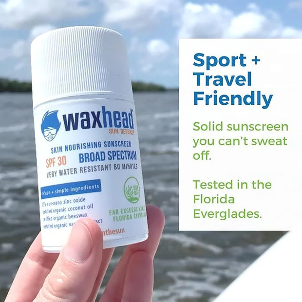 Waxhead Coral Reef Safe Sunscreen Stick - Zinc Oxide Sunscreen, Tattoo Sunscreen Stick Mineral Sunscreen Face Sunscreen St...
