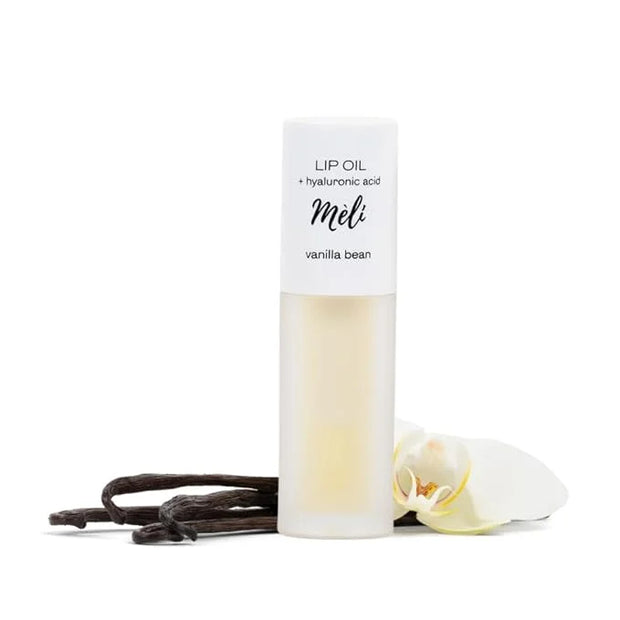MÈLI Organic Lip Oil with Hyaluronic Acid | Clear Non-Sticky, Natural Lip Gloss, Moisturizing, Revitalizing and Rejuvenati...
