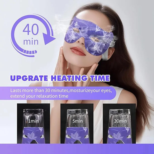 18 Packs Steam Eye Mask for Dry Eyes Eye Self Heating Mask Disposable SPA Warm Eye Compress Sleep Mask Womens Gifts for Ch...