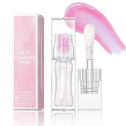 Magic Color Changing Lip Oil Ph, Glitter Lip Gloss, Upgraded Big Brush Head Moisturizing Lip Oil Long Lasting Nourishing L...