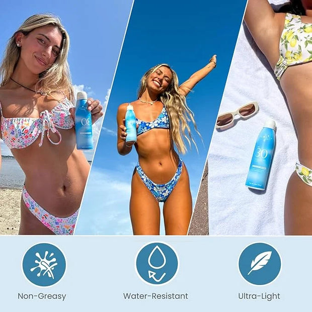 Florida Glow SPF 50 Sunscreen Spray - Hawaii 104 Reef Act & Florida Keys Compliant, Broad Spectrum, Water Resistant Sport ...